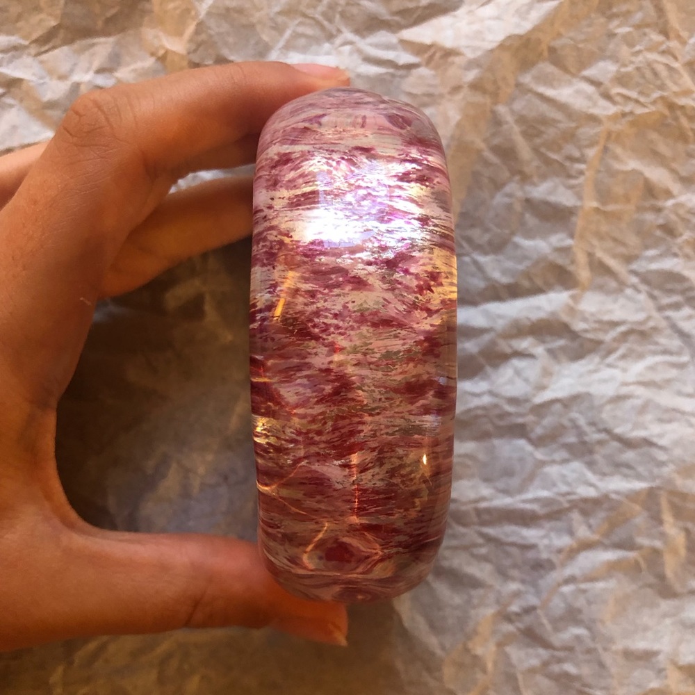 Pink Patterned Bangle
